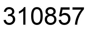 Número 310857 imagen negro