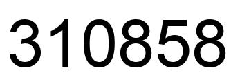 Número 310858 imagen negro