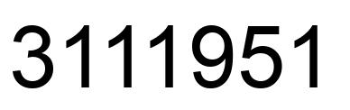 Número 3111951 imagen negro