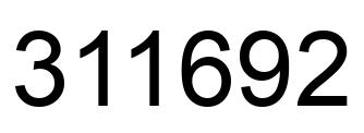 Number 311692 black image
