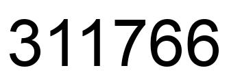 Número 311766 imagen negro