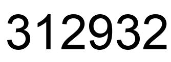 Número 312932 imagen negro