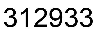 Número 312933 imagen negro