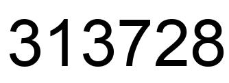 Number 313728 black image