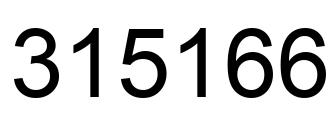 Número 315166 imagen negro