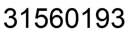 Number 31560193 black image