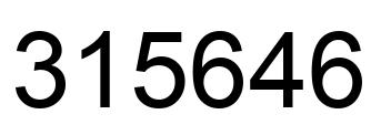 Número 315646 imagen negro