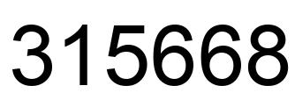 Número 315668 imagen negro
