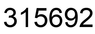 Número 315692 imagen negro