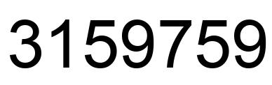 Número 3159759 imagen negro
