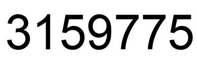 Número 3159775 imagen negro