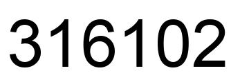 Número 316102 imagen negro