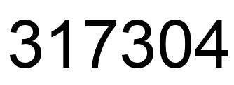 Number 317304 black image