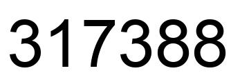 Number 317388 black image