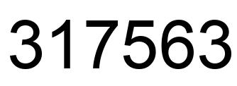 Number 317563 black image