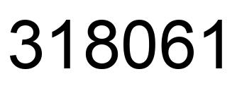 Number 318061 black image