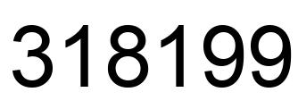 Number 318199 black image