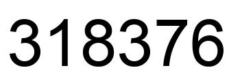 Number 318376 black image