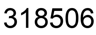 Number 318506 black image
