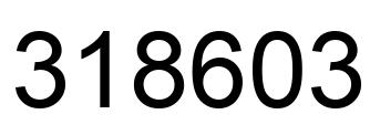 Number 318603 black image