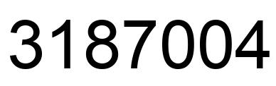 Number 3187004 black image