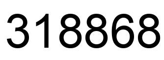 Number 318868 black image