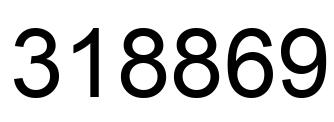 Number 318869 black image