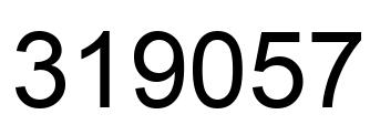 Número 319057 imagen negro