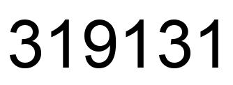 Number 319131 black image