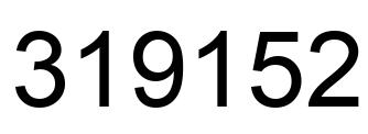 Número 319152 imagen negro