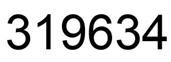 Número 319634 imagen negro