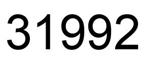 Number 31992 black image
