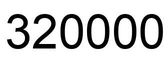 Number 320000 black image