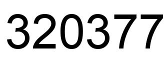 Número 320377 imagen negro
