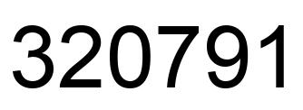 Number 320791 black image