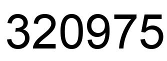 Número 320975 imagen negro