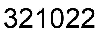 Número 321022 imagen negro