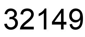 Número 32149 imagen negro