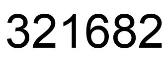 Number 321682 black image