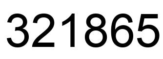 Número 321865 imagen negro