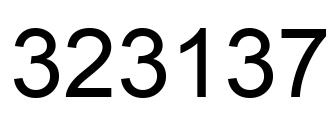 Número 323137 imagen negro