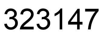 Número 323147 imagen negro