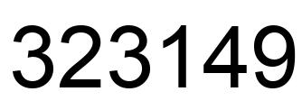 Número 323149 imagen negro