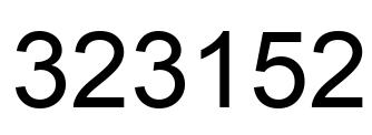 Número 323152 imagen negro