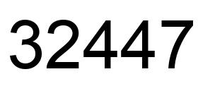 Número 32447 imagen negro