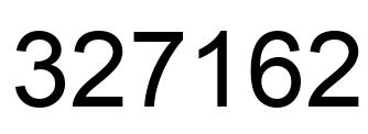 Number 327162 black image