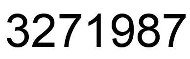 Number 3271987 black image