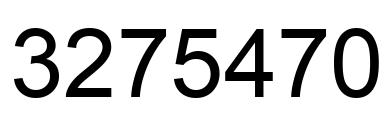 Number 3275470 black image