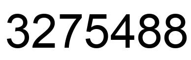 Number 3275488 black image