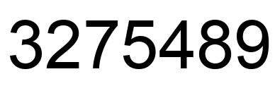 Number 3275489 black image